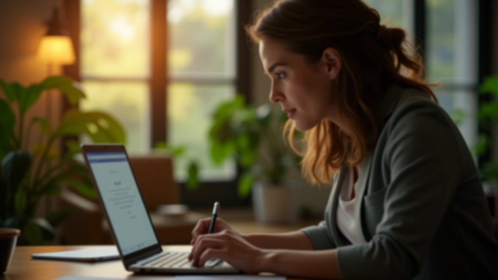 Person sidder ved computer og sender en personlig besked gennem LinkedIn